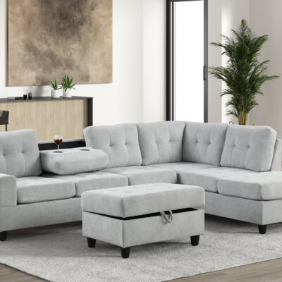 41Heights Reversible Sectional + Ottoman **NEW ARRIVAL**
