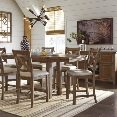 D631 - Counter Height Table + 6 Chairs Set **NEW ARRIVAL** **ON SALE**