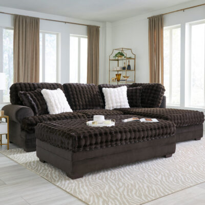 700 Kama Espresso Sectional NEW ARRIVAL